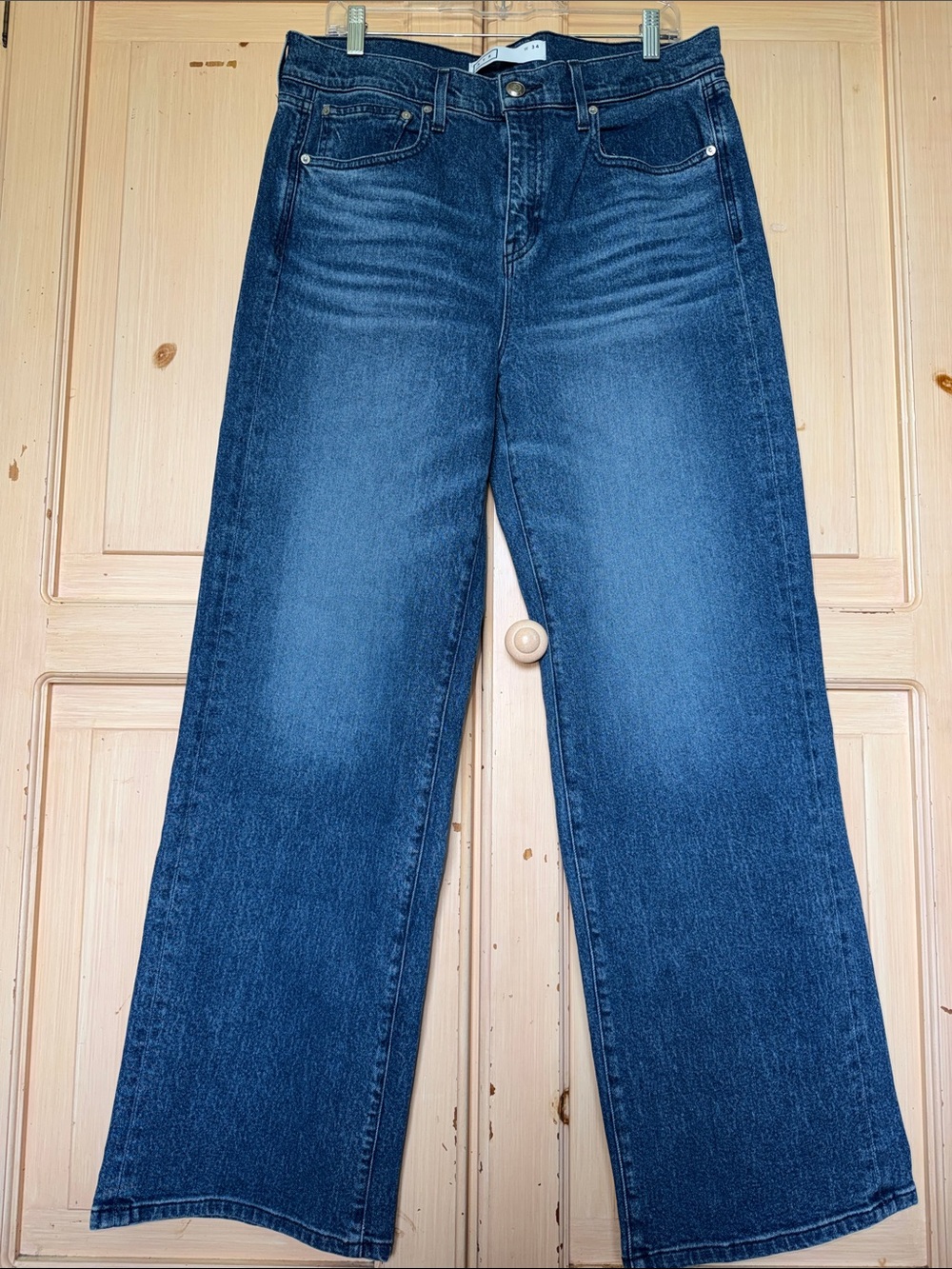 AYR Wide-Leg Jeans in Dark Blue Wash